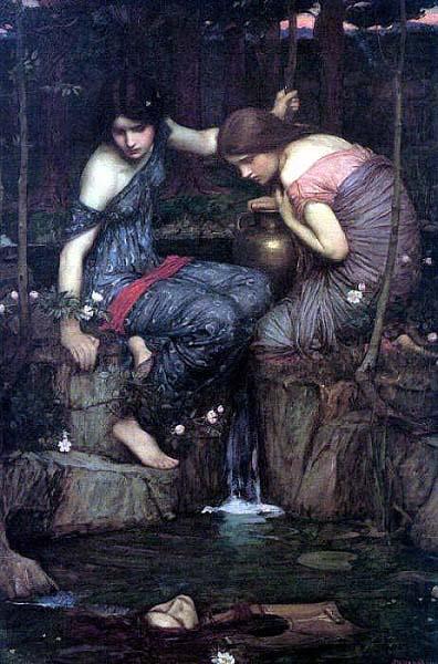 John William Waterhouse Nymphs Finding the Head of Orpheus china oil painting image